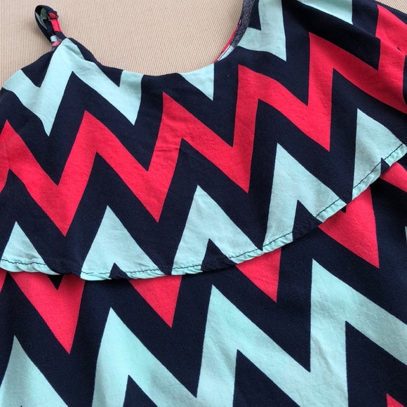 Chevron, Ruffle Dress - Picture 2 of 2